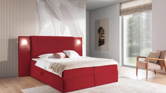 miniaturka Eleganckie Łóżko OMBRE z Pojemnikiem na Pościel