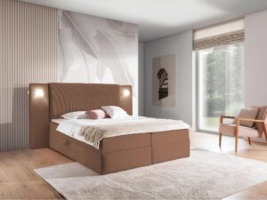 miniaturka Eleganckie Łóżko OMBRE z Pojemnikiem na Pościel