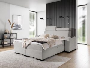 miniaturka Stylowe Łóżko ARBUSTO z Regulowanym Zagłówkiem