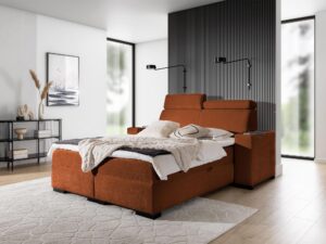 miniaturka Stylowe Łóżko ARBUSTO z Regulowanym Zagłówkiem