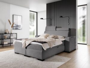 miniaturka Stylowe Łóżko ARBUSTO z Regulowanym Zagłówkiem