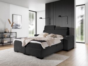 miniaturka Stylowe Łóżko ARBUSTO z Regulowanym Zagłówkiem