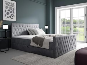 miniaturka Eleganckie Łóżko Morena z Głębokim Pikowaniem