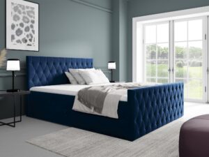 miniaturka Eleganckie Łóżko Morena z Głębokim Pikowaniem