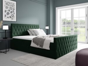 miniaturka Eleganckie Łóżko Morena z Głębokim Pikowaniem