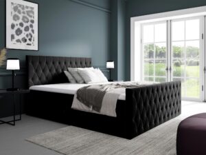 miniaturka Eleganckie Łóżko Morena z Głębokim Pikowaniem