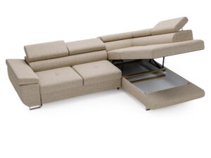 miniaturka Narożnik HAVANNA Beżowy z Funkcją Spania Relaks