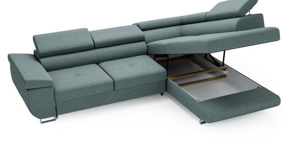 miniaturka Narożnik HAVANNA Beżowy z Funkcją Spania Relaks