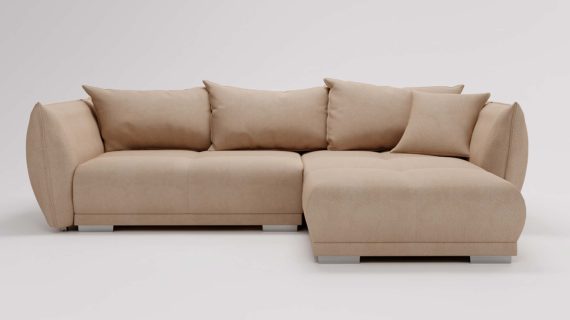 miniaturka Narożnik HIACYNT Funkcjonalny Beżowy z Funkcją Spania