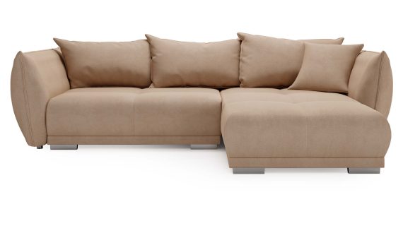 Narożnik HIACYNT Funkcjonalny Beżowy z Funkcją Spania