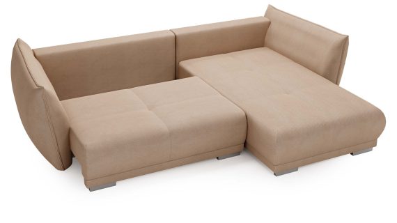 miniaturka Narożnik HIACYNT Funkcjonalny Beżowy z Funkcją Spania