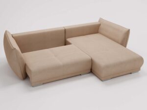 miniaturka Narożnik HIACYNT Funkcjonalny Beżowy z Funkcją Spania