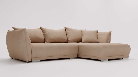 miniaturka Narożnik HIACYNT Funkcjonalny Beżowy z Funkcją Spania