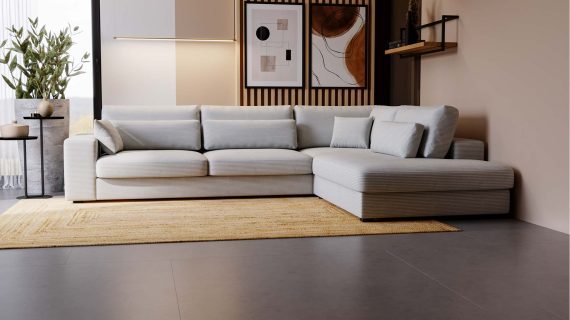 miniaturka Narożnik DAJVI Wypoczynkowy Beżowy do Salonu