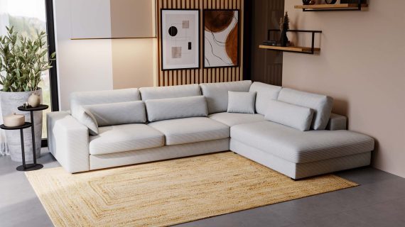 miniaturka Narożnik DAJVI Wypoczynkowy Beżowy do Salonu