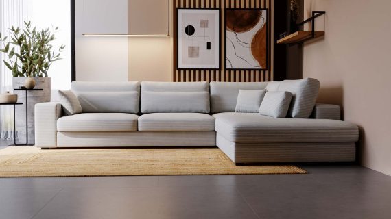 miniaturka Narożnik DAJVI Wypoczynkowy Beżowy do Salonu