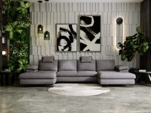 miniaturka Narożnik BROOKLYN Ekskluzywny Brązowy Akcent