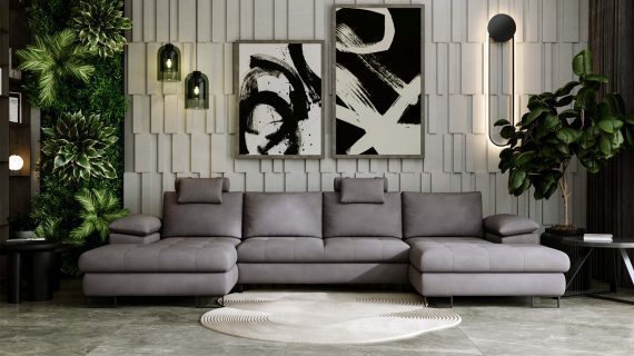 miniaturka Narożnik BROOKLYN Ekskluzywny Brązowy Akcent