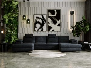 miniaturka Narożnik BROOKLYN Ekskluzywny Brązowy Akcent