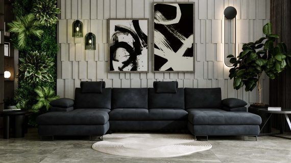 miniaturka Narożnik BROOKLYN Ekskluzywny Brązowy Akcent