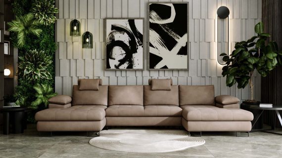 miniaturka Narożnik BROOKLYN Ekskluzywny Brązowy Akcent