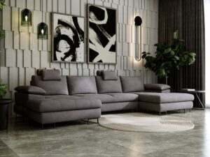 miniaturka Narożnik BROOKLYN Ekskluzywny Brązowy Akcent