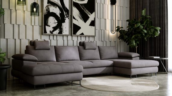 miniaturka Narożnik BROOKLYN Ekskluzywny Brązowy Akcent