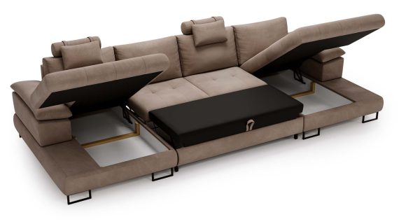 miniaturka Narożnik BROOKLYN Ekskluzywny Brązowy Akcent