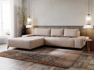 miniaturka Narożnik PORTO Komfortowy Błękitny do Salonu