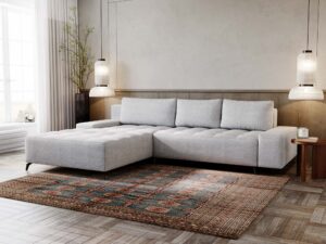 miniaturka Narożnik PORTO Komfortowy Błękitny do Salonu