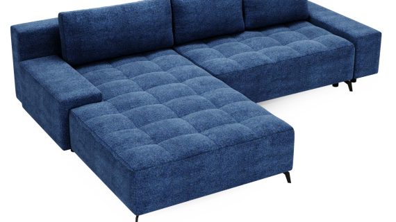 miniaturka Narożnik PORTO Komfortowy Błękitny do Salonu