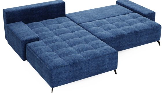 miniaturka Narożnik PORTO Komfortowy Błękitny do Salonu