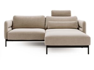 Narożnik ELLIZA Beżowy z Funkcją Spania Piękny