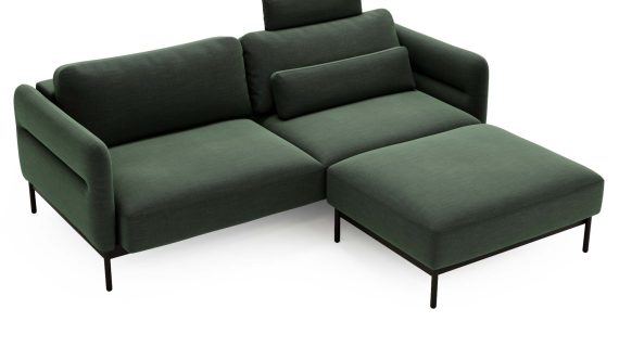 miniaturka Narożnik ELLIZA Beżowy z Funkcją Spania Piękny