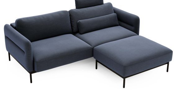 miniaturka Narożnik ELLIZA Beżowy z Funkcją Spania Piękny