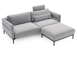 miniaturka Narożnik ELLIZA Beżowy z Funkcją Spania Piękny