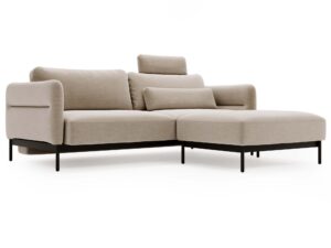 miniaturka Narożnik ELLIZA Beżowy z Funkcją Spania Piękny