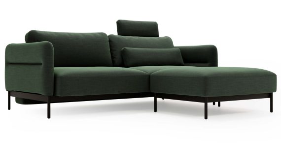 miniaturka Narożnik ELLIZA Beżowy z Funkcją Spania Piękny