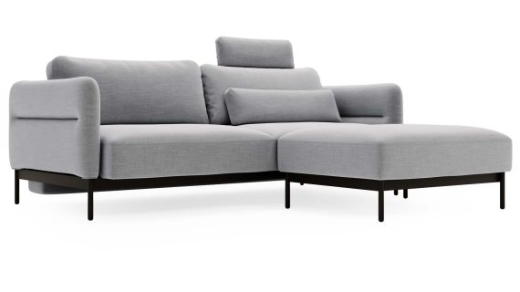 miniaturka Narożnik ELLIZA Beżowy z Funkcją Spania Piękny