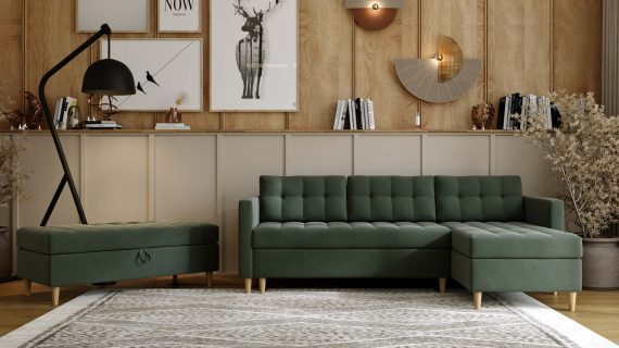 miniaturka Narożnik MONO Skandynawski Szary do Salonu