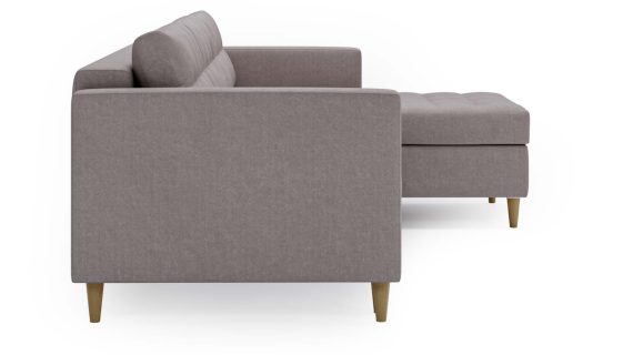 miniaturka Narożnik MONO Szary Skandynawski na Nóżkach