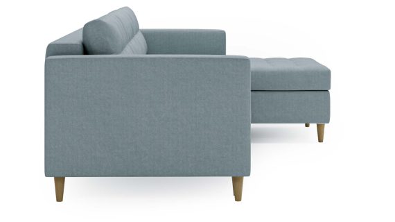 miniaturka Narożnik MONO Szary Skandynawski na Nóżkach