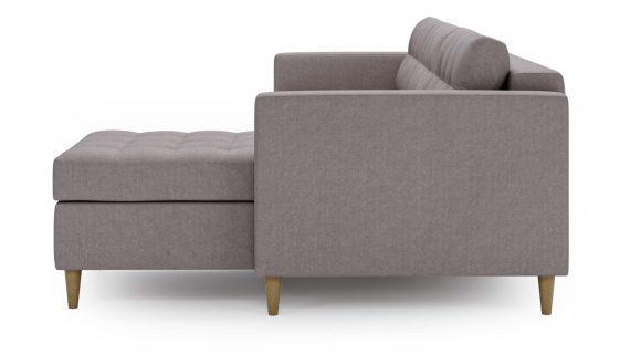 miniaturka Narożnik MONO Szary Skandynawski na Nóżkach