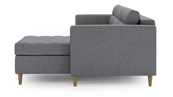 miniaturka Narożnik MONO Szary Skandynawski na Nóżkach