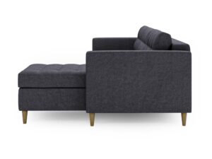 miniaturka Narożnik MONO Szary Skandynawski na Nóżkach