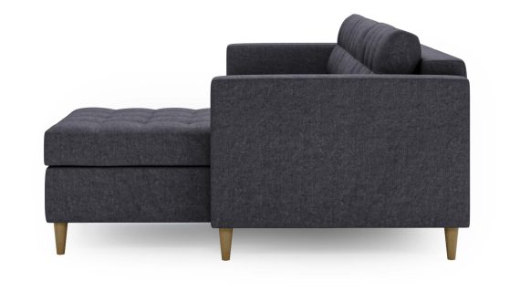 miniaturka Narożnik MONO Szary Skandynawski na Nóżkach