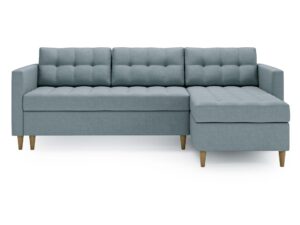 miniaturka Narożnik MONO Szary Skandynawski na Nóżkach