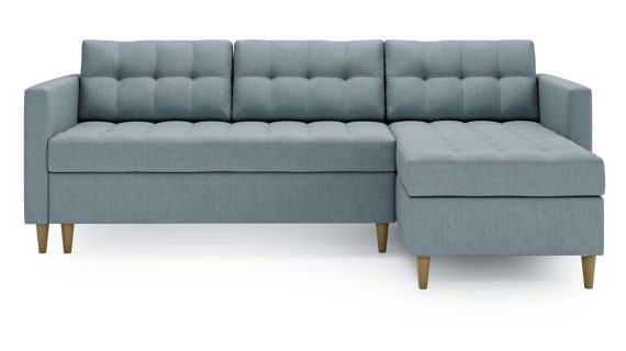 miniaturka Narożnik MONO Szary Skandynawski na Nóżkach