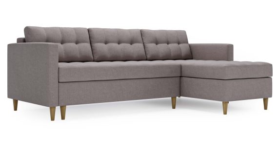 miniaturka Narożnik MONO Szary Skandynawski na Nóżkach