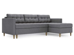 miniaturka Narożnik MONO Szary Skandynawski na Nóżkach